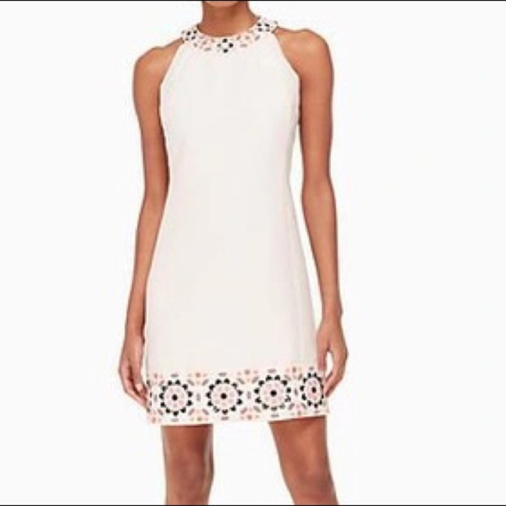 Kate Spade Mosaic Embellished Shift Dress
